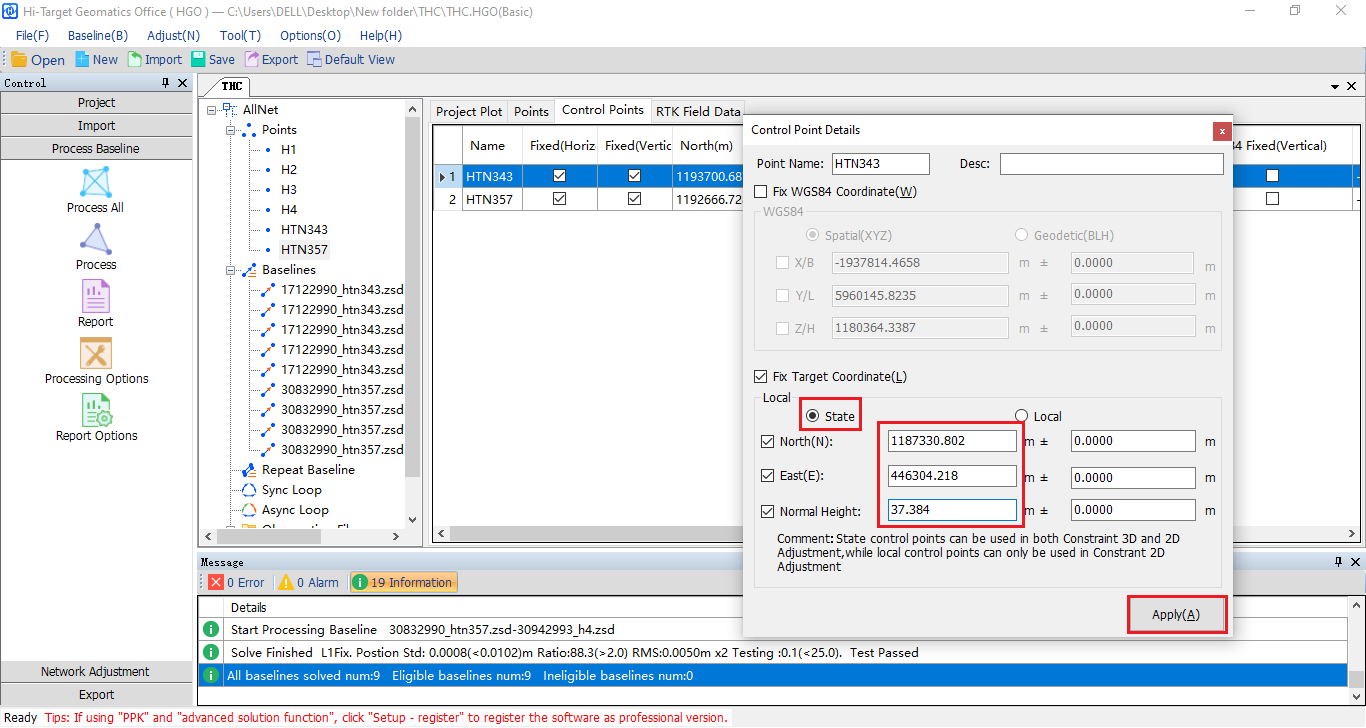 xử lý số liệu bằng phần mềm HGO 16