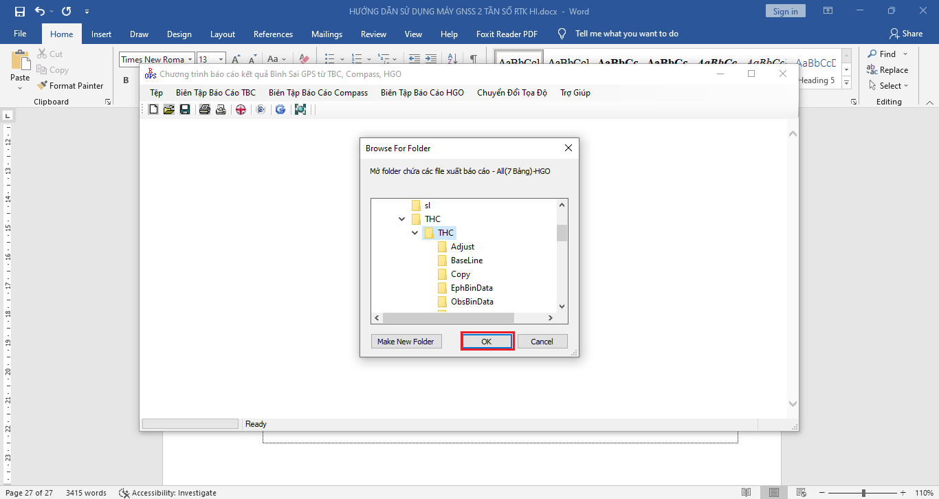 xử lý số liệu bằng phần mềm HGO