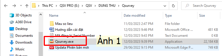 cài đặt phần mềm Q-Survey bản dùng thử